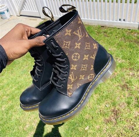 custom louis vuitton dr martens|HOW TO MAKE: Louis Vuitton x Doc Marten custom shoes.